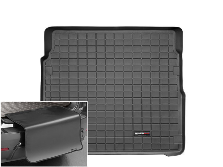 Автомобільний килимок в багажник авто Weathertech Cadillac CTS Sport Wagon 10-13 чорний за 2м рядом Кадиллак ЦТС, фото 1