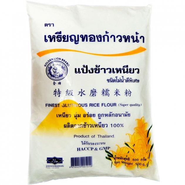 Борошно рисове клейке GOLDEN LION для моті, Таїланд, 500 г