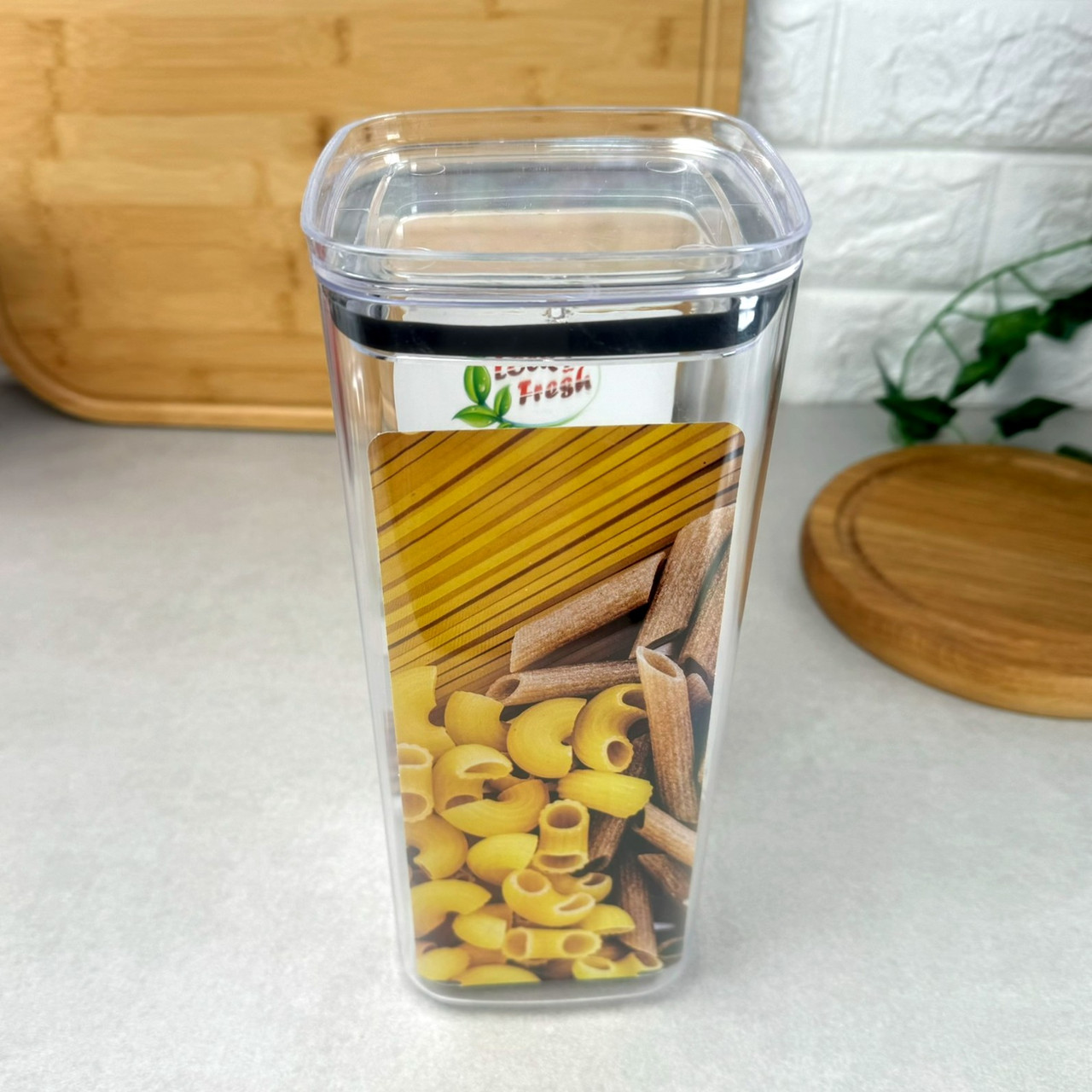 Високий пластиковий контейнер для сипучих продуктів 2,1л 31152 Dunya