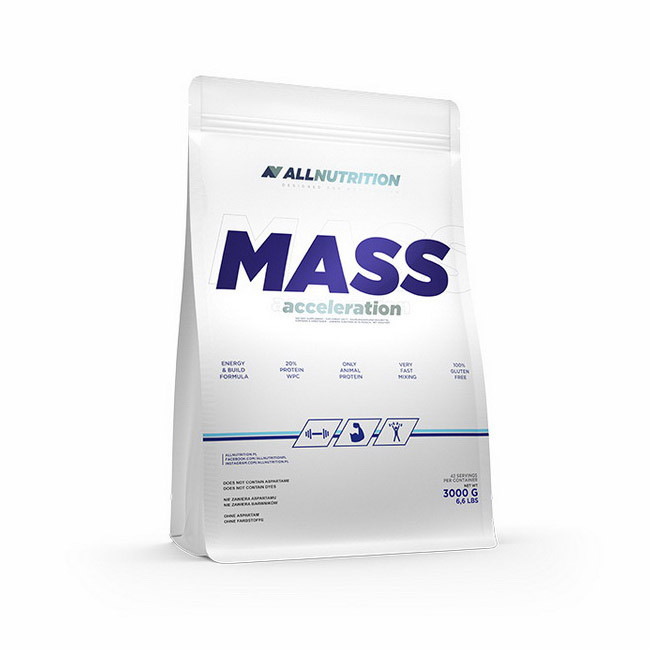 AllNutrition Mass Acceleration 3 kg гейнер високобілковий