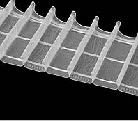 3679 МР (1:2) комбінована стрічка під трубний карниз з ефектом люверсів для тюлі, штор, прозора