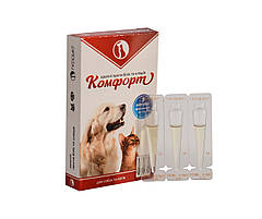 Краплі проти бліх та кліщів Комфорт для котів (3 ампули х 1 мл)