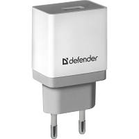 Зарядное устройство Defender UPA-21 white, 1xUSB, 5V / 2.1A (83571) BS-03