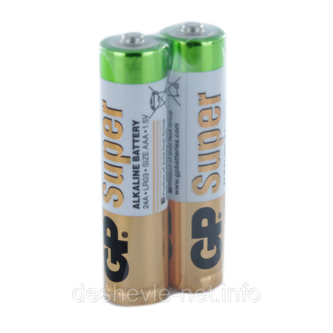 Батарейка AAA GP Super Alkaline battery GP24AEBC - фото 1 - id-p354895570