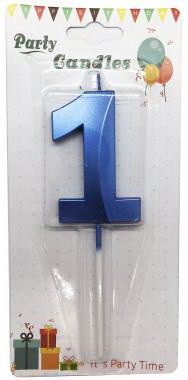Свічки на торт Цифри "1", фото 1