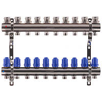 Коллекторный блок с термостатическими клапанами Koer KR.1100-10 1 x10 ways (KR2636) AVTO FORM