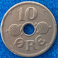 Монета Дании 10 эре 1935 г.