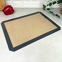 Силіконовий килимок для випікання та розкочування 40*30 см Графіт