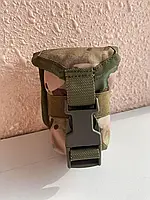 Военный гранатный подсумок закрытого типа на фастексе с креплением молли и заклепками в цвете мультикам sux