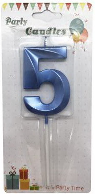Свічки на торт Цифри "5", фото 1
