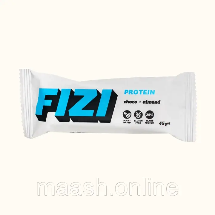 Протеїновий батончик мигдаль шоколад FIZI, 45г