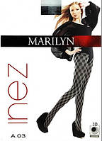 Женские колготки MARILYN INEZ A03 80 grey/black