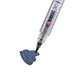 Маркер акварельний SANTI Glitter Brush, пензель, 04, срібний, фото 3