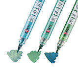 Набір маркерів акварельних SANTI Glitter Brush, відтінки зеленого, 3 шт/уп., фото 4