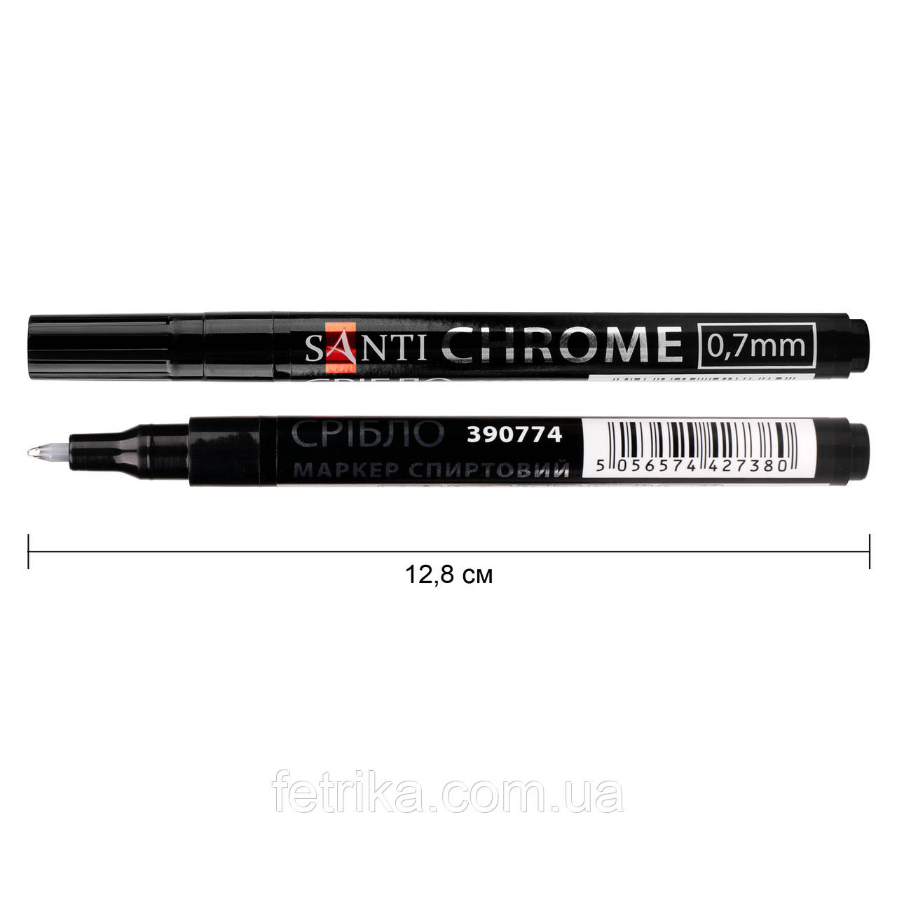 Маркер дзеркальний SANTI Chrome, 0,7 мм, срібло., фото 1