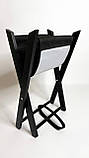 Підставка для сумки, чорний каркас з чорним текстилем, фото 3