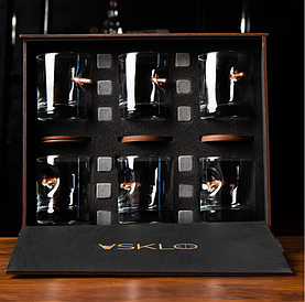 Подарунковий набір "Снайпер"  6 шт склянки для віскі з кулею в коробці.