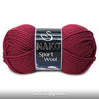Nako Sport Wool - 6592 бордовый