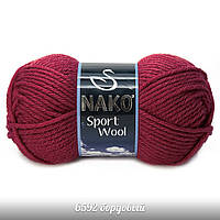 Nako Sport Wool — 6592 бордовий