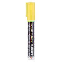 Крейдяний маркер SANTI, жовтий, 5 мм, 9шт/туб