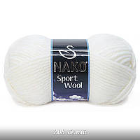 Nako Sport Wool - 208 белый