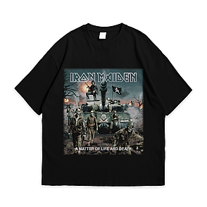 Футболка з принтом Iron Maiden A Matter Of Life And Death XL Чорний, фото 1