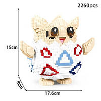 Конструктор 3D мини-блоки Покемон Pokemon Togepi / Тогепи , 2260 дет.