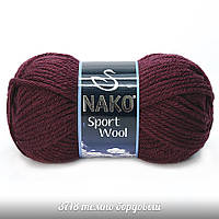 Nako Sport Wool — 3718 темно-бордовий