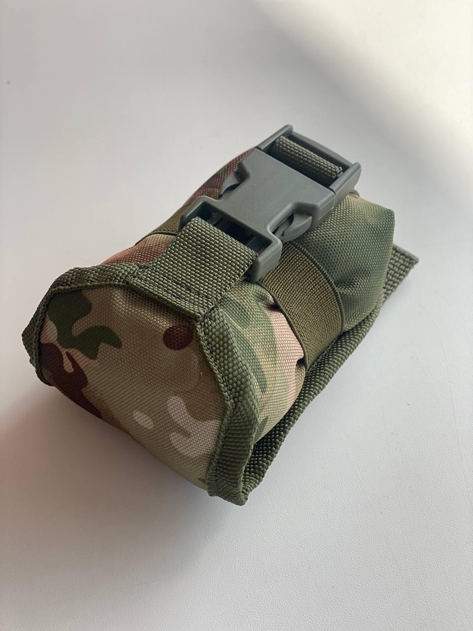 Тактический закрытый подсумок для гранат на бронежилет, сумка под гранаты с системой типа MOLLE мультикам sux - фото 1 - id-p2148937921