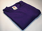 Фіолетова💜 базова унісекс футболка оверсайз fruit of the loom Valuweight purple, фото 9