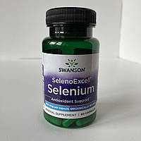 Swanson Selenium, Селен 200 мкг, 60 капсул