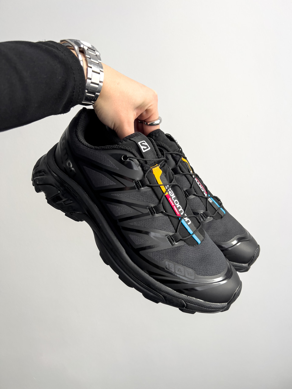 Кросівки чоловічі чорні Salomon XT-6 Adv Dover Black Original Box (15812)