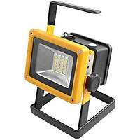 Фонарь-прожектор аккумуляторный ручной Bailong BL-204 100 Вт портативный черный с желтым