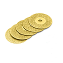 Комплект: Диск алмазний 50 мм-10 шт + тримач дисків -2 шт для гравера и дриля (GOLD), фото 2