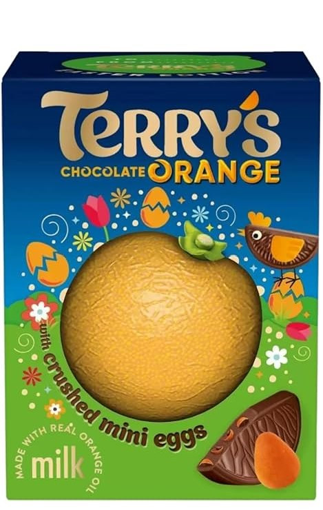 Шоколадний апельсин Terry's With Crushed Mini Eggs, 152 г