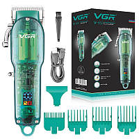 [VN-VEN660] Профессиональная машинка для стрижки VGR Professional Clipper Transparent Green V-660 (20) OG