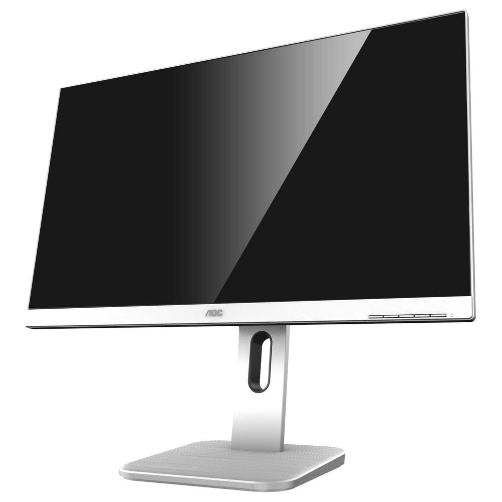 Монітор 24" FullHD 1920*1080 IPS AOC 24P1/GR LED безрам. VGA DVI HDMI DP USB3*4 MM Pivot білий бв A+