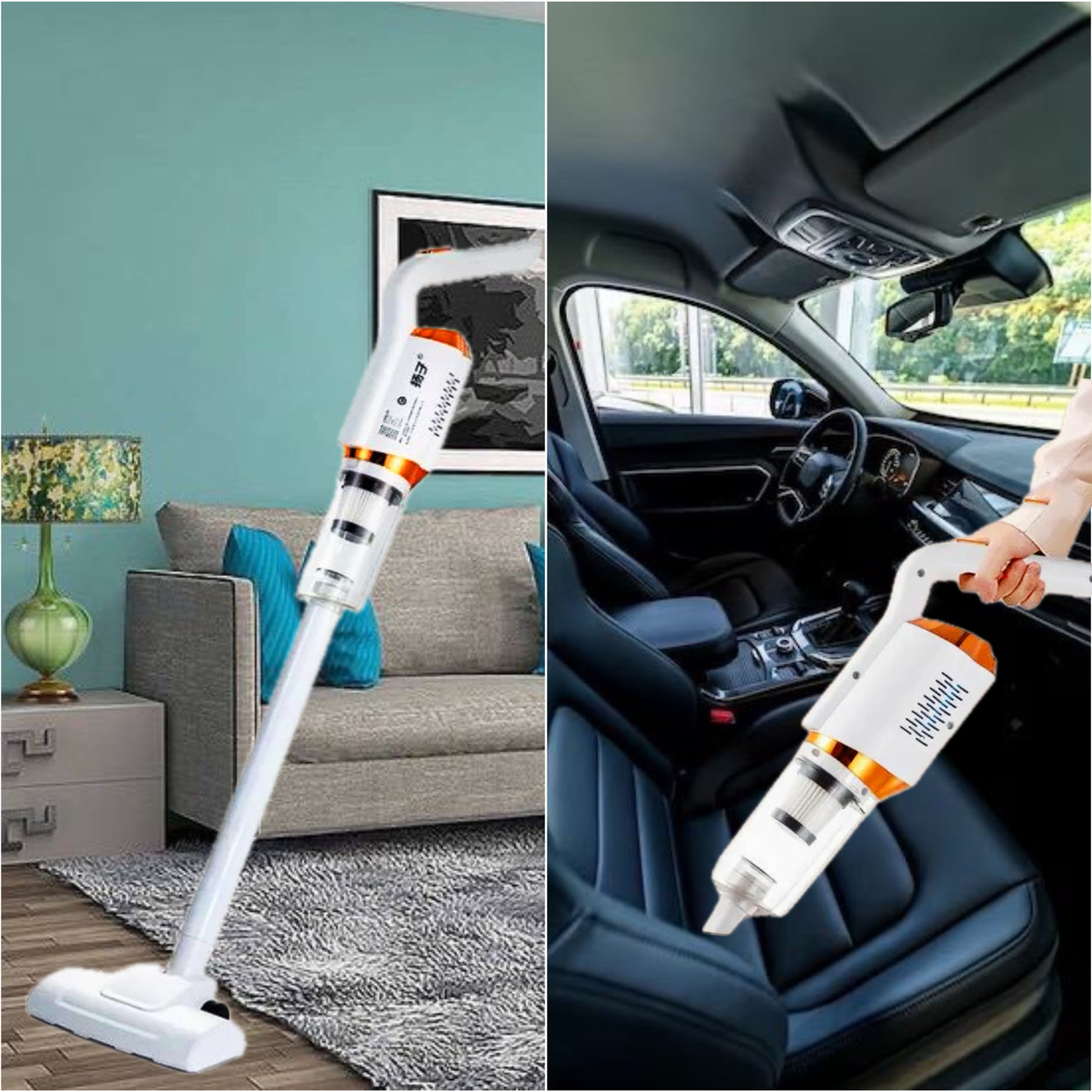 Вакуумний бездротовий акумуляторний пилосос WIRELESS VACUUM CLEANER FH-268 Ручний пилосос 2 в 1