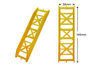 Мотовило для монтажа ORANGE 38х145мм. (желтое) (MY145)