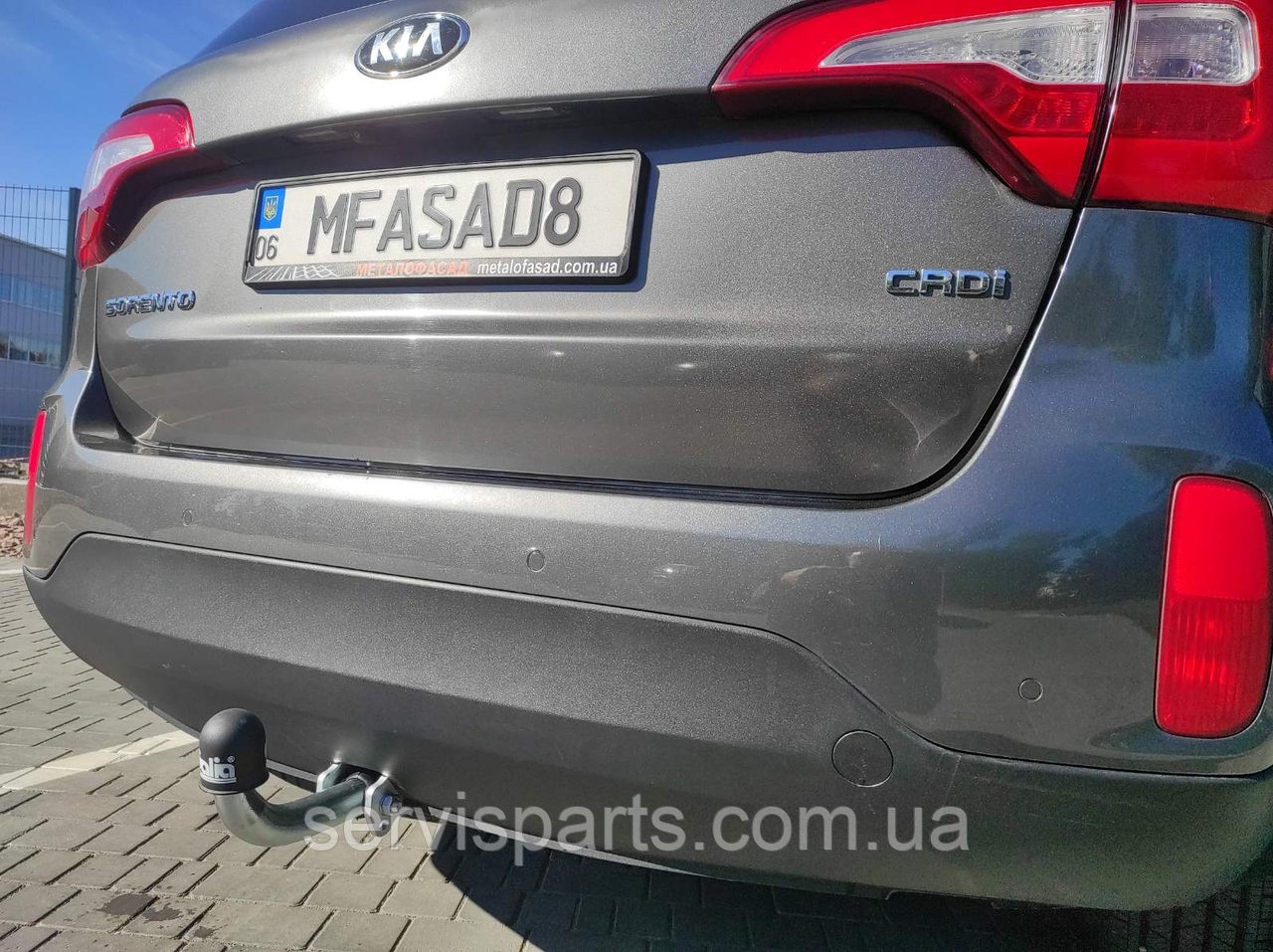 Фаркоп Kia Sorento 2 XM 2012-2015 (Кіа Соренто 2 ХМ) оцинкований