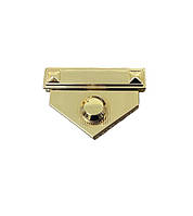 Замок для сумки засувка 44*31 мм колір золото