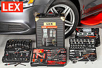 Набір інструментів для дому у валізі 186ед LEX (Польща), Набір інструменту для автослюсаря, ALX