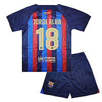 Детская футбольная форма JORDI ALBA 18 Барселона 22/23 Nike Home 145-155 см (set3282_115580)