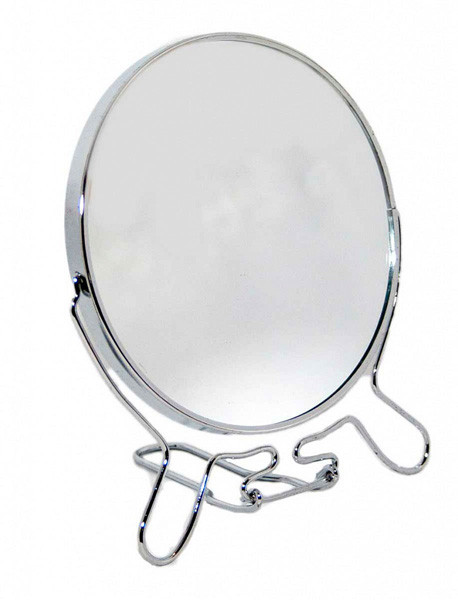 Дзеркало двобічне 6in (14 см) зі збільшенням на підставці, металі, невеликій