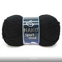 Nako Sport Wool — 217 чорний