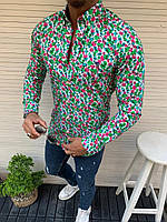 Мужская цветная Рубашка Etro сорочка приталенная Shopy Чоловіча кольорова Сорочка Etro рубашка приталена