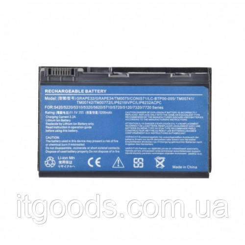 Акумулятор для ноутбука Acer TM00741 TM00742 TM00772 CONIS71 TravelMate 5720 7520 7720 (LG/ SAMSUNG/ SANYO)