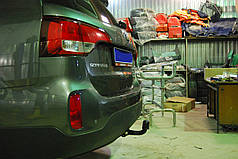 Фаркоп Kia Sorento DM 2012-2015 (Кіа Соренто 2 ХМ) польський, гак на болтах