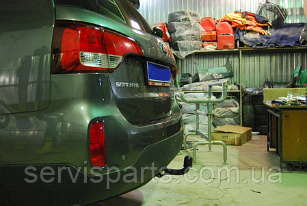 Фаркоп Kia Sorento DM 2012-2015 (Кіа Соренто 2 ХМ) польський, гак на болтах, фото 1