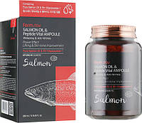 Сыворотка с лососевым маслом и пептидами FarmStay Salmon Oil & Peptide Vital Ampoule 250 мл